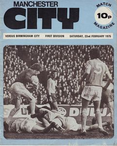 Manchester City v Birmingham City 1974/75